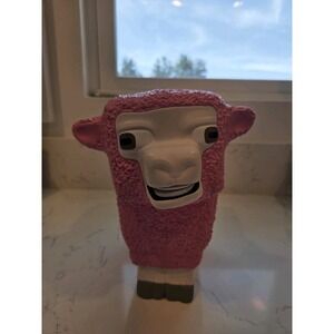Minecraft Movie Pink Sheep Popcorn Bucket Coin Bank Piggy Bank Collectible Decor